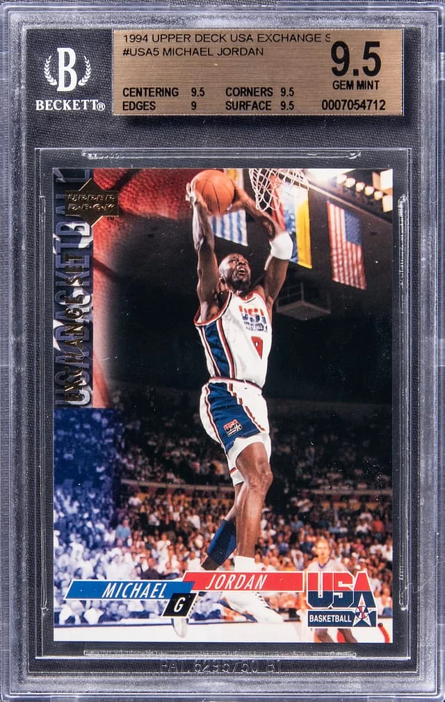 1994-95 Upper Deck Michael Jordan SE USA Trade #USA5 card image