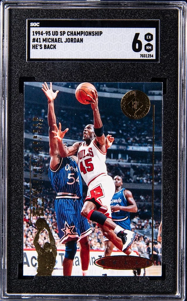 1994-95 Upper Deck SP Michael Jordan He's Back Championship Series #41 card image