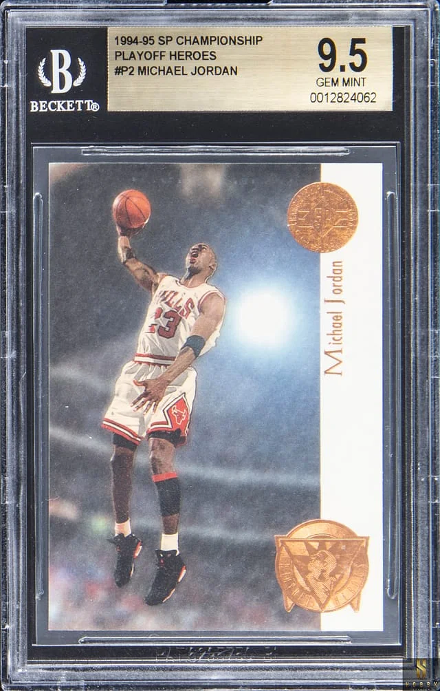 1994-95 Upper Deck SP Michael Jordan Championship Playoff Heroes Die-Cut #P2 card image