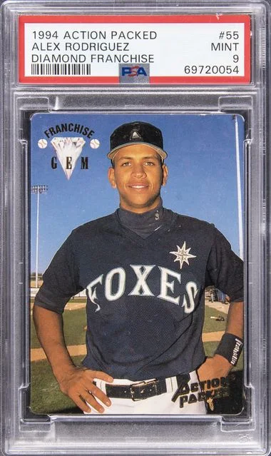 1994 Action Packed Diamond Franchise Alex Rodriguez #55 card image
