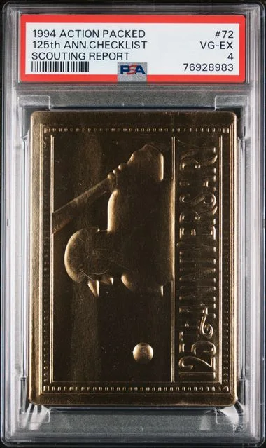 1994 Action Packed Scouting Report 125Th Ann.Checklist #72 card image