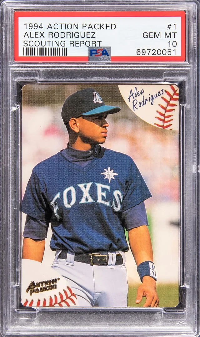 1994 Action Packed Scouting Report Alex Rodriguez #1 card image