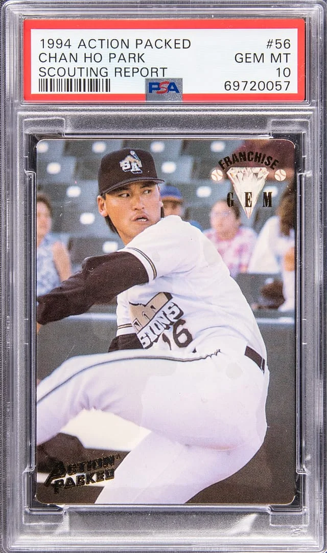 1994 Action Packed Scouting Report Chan Ho Park #56 card image