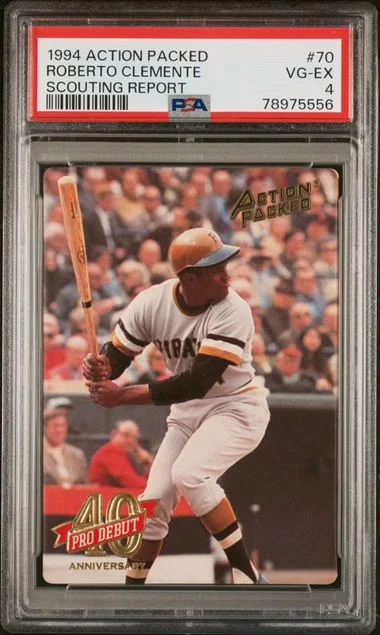 1994 Action Packed Scouting Report Roberto Clemente #70 card image