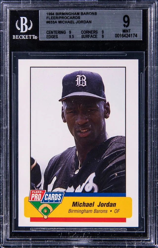 1994 Birmingham Barons Fleer/Procards Michael Jordan #633A card image
