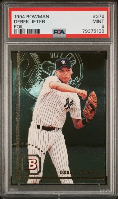 1994 Bowman Derek Jeter Foil #376 card image