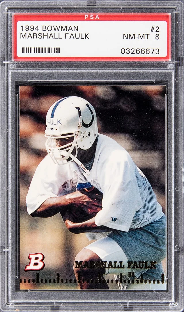 1994 Bowman Marshall Faulk #2 card image