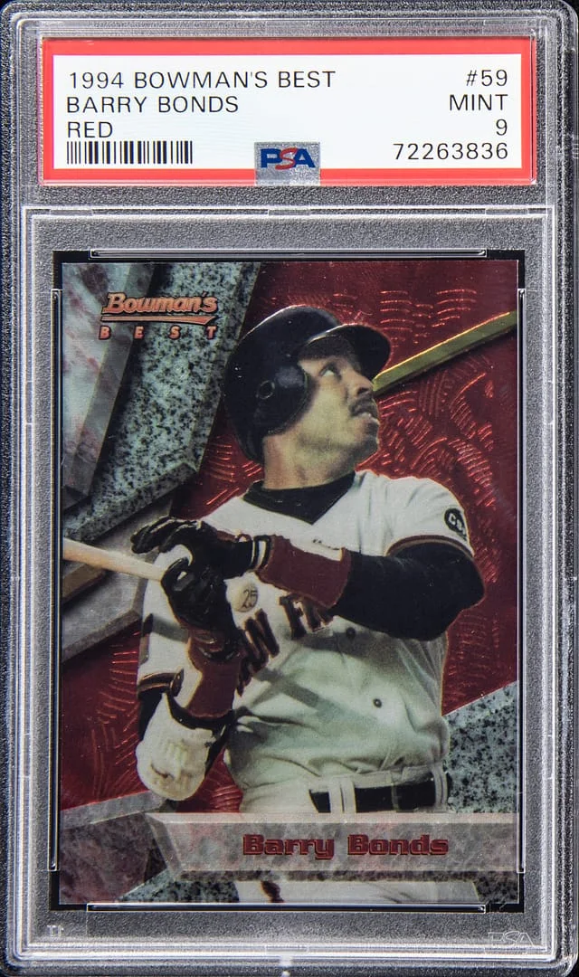 1994 Bowman's Best Barry Bonds Red #59 card image