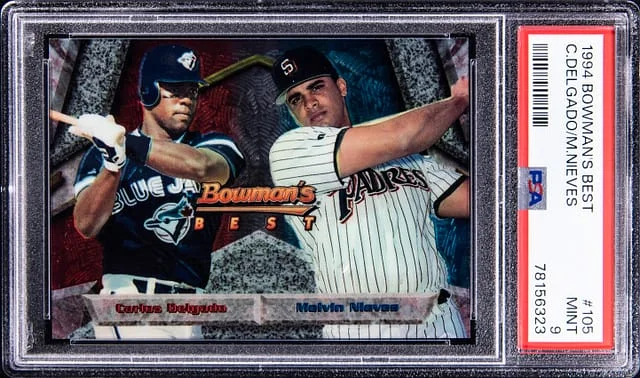 1994 Bowman's Best Carlos Delgado, Melvin Nieves #105 card image