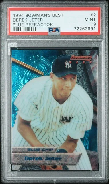 1994 Bowman's Best Derek Jeter Blue #2 card image