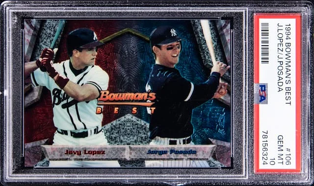 1994 Bowman's Best Javy Lopez, Jorge Posada #106 card image