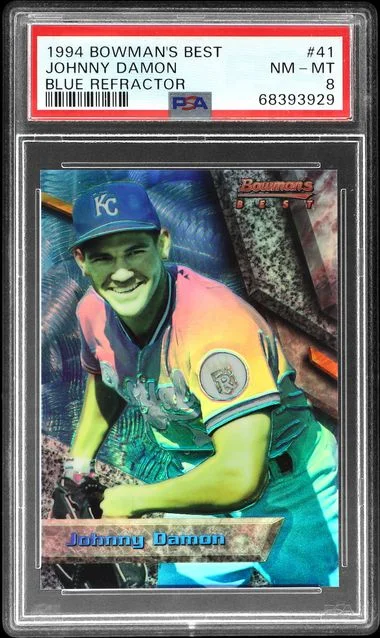 1994 Bowman's Best Johnny Damon Blue Refractor #41 card image