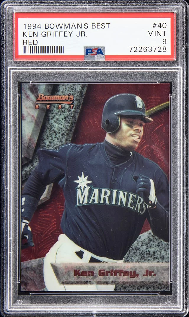 1994 Bowman's Best Ken Griffey Jr. Red #40 card image