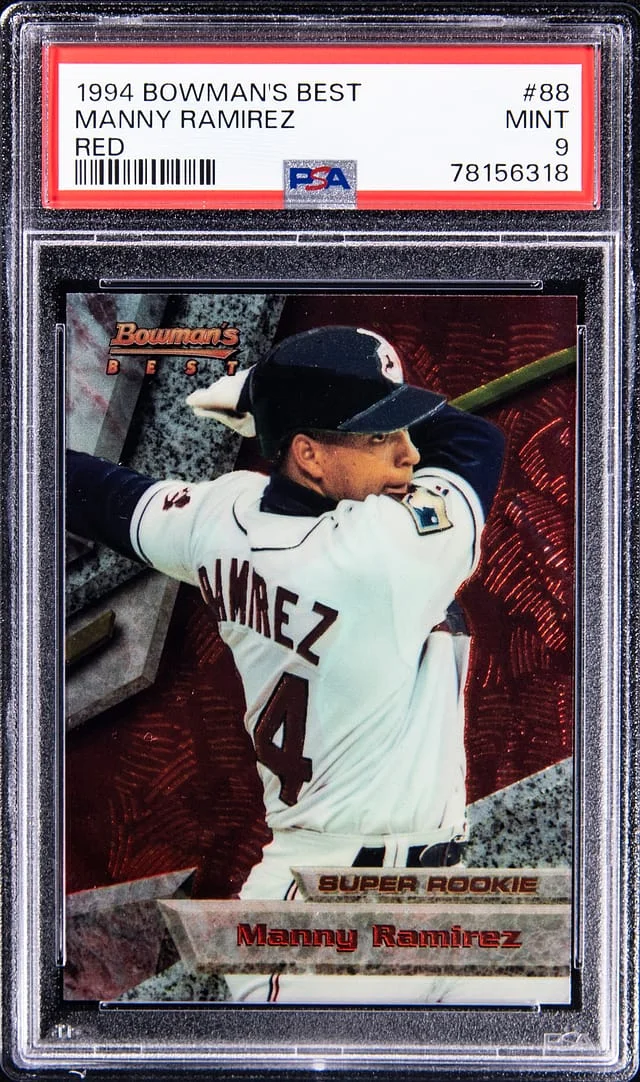 1994 Bowman's Best Manny Ramirez Red #88 card image