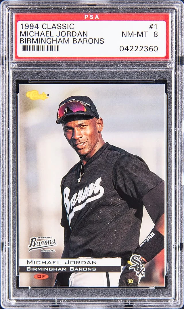 1994 Classic Birmingham Barons Michael Jordan #1 card image