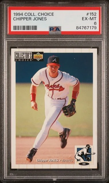 1994 Collector's Choice Chipper Jones #152 card image