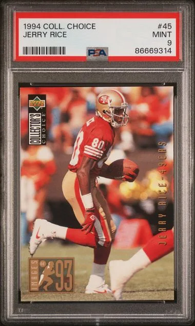 1994 Collector's Choice Jerry Rice #45 card image