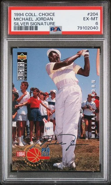 1994 Collector's Choice Michael Jordan Silver Signature #204 card image