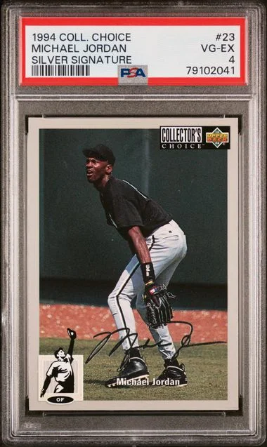 1994 Collector's Choice Michael Jordan Silver Signature #23 card image