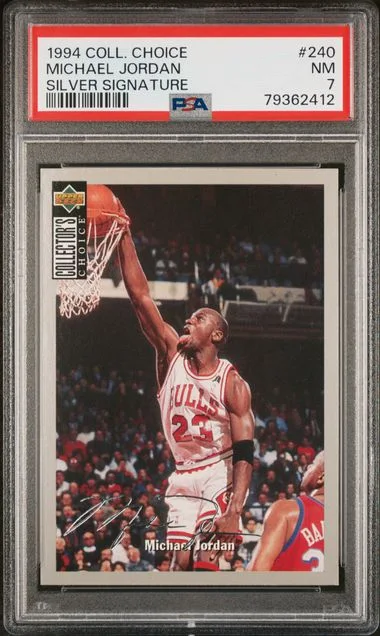 1994 Collector's Choice Michael Jordan Silver Signature #240 card image