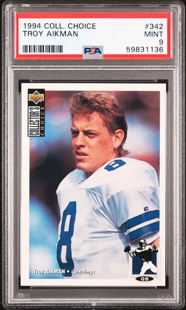 1994 Collector's Choice Troy Aikman #342 card image