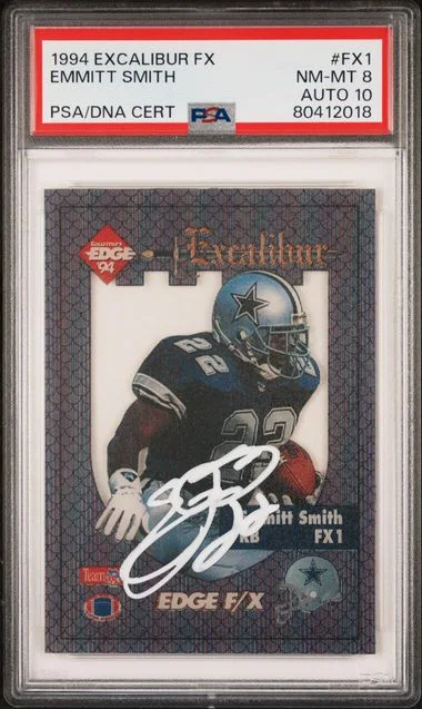 1994 Collector's Edge Excalibur F/X Emmitt Smith #Fx1 card image