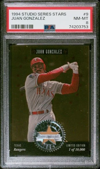 1994 Donruss Juan Gonzalez Studio Series Stars #9 card image