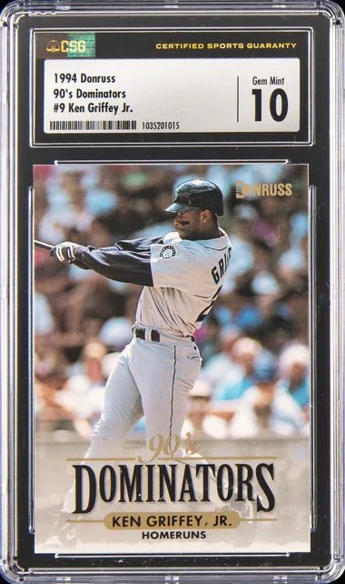 1994 Donruss Ken Griffey Jr. 90's Dominators #9 card image
