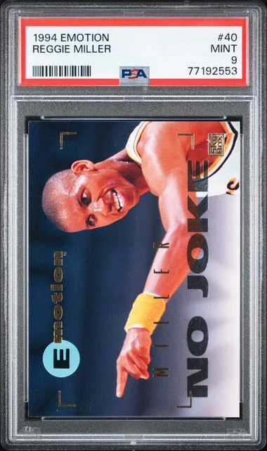 1994 E-Motion Reggie Miller #40 card image