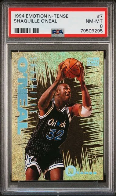 1994 E-Motion Shaquille O'Neal N-Tense #7 card image