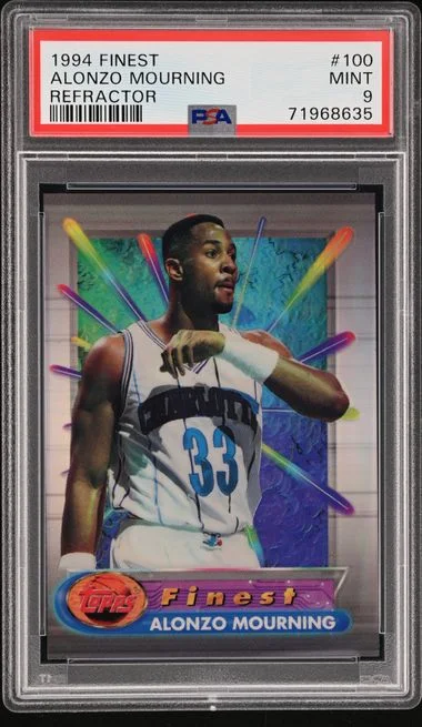 1994 Finest Alonzo Mourning Refractor #100 card image