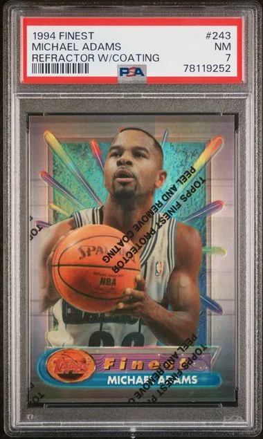 1994 Finest Michael Adams Refractor W/Coating #243 card image