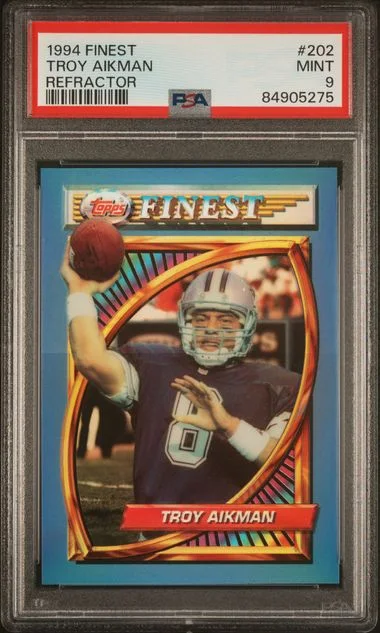 1994 Finest Troy Aikman Refractor #202 card image