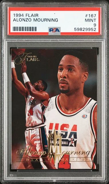 1994 Flair Alonzo Mourning #167 card image