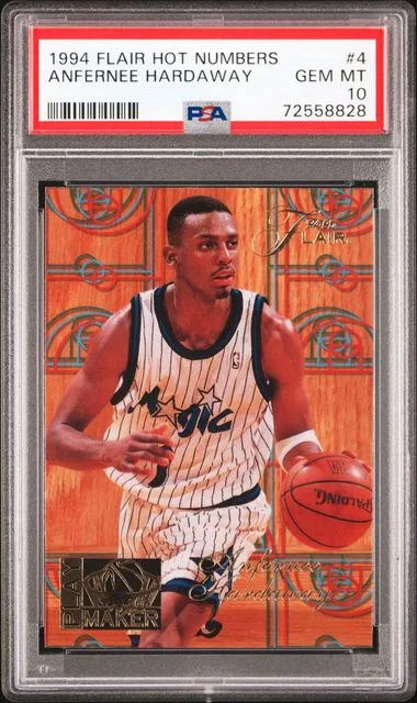 1994 Flair Anfernee Hardaway Hot Numbers #4 card image