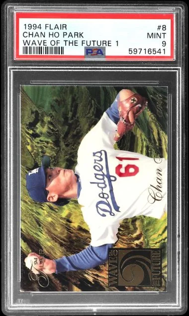 1994 Flair Chan Ho Park Wave Of The Future 1 #8 card image