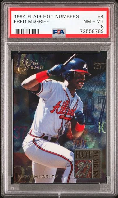 1994 Flair Fred McGriff Hot Numbers #4 card image