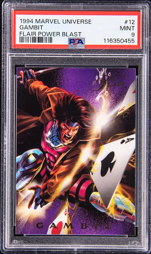 1994 Flair Gambit Marvel Universe Flair Power Blast #12 card image
