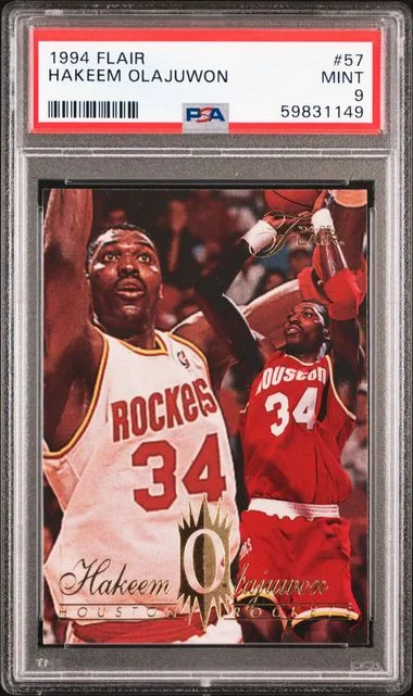 1994 Flair Hakeem Olajuwon #57 card image