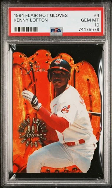 1994 Flair Kenny Lofton Hot Glove #4 card image