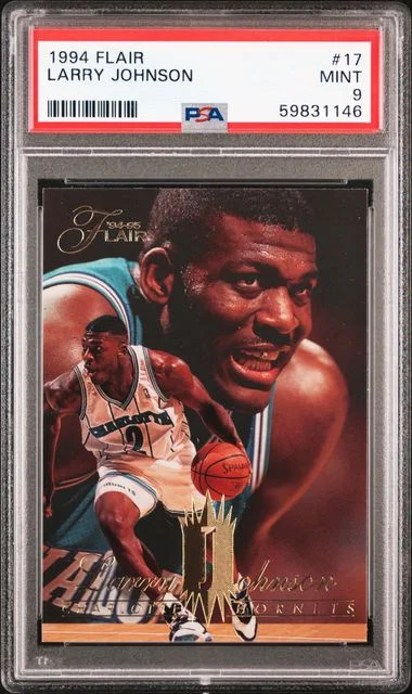 1994 Flair Larry Johnson #17 card image