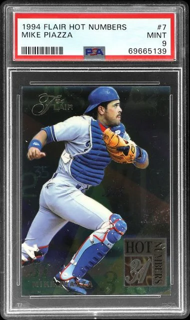 1994 Flair Mike Piazza Hot Numbers #7 card image