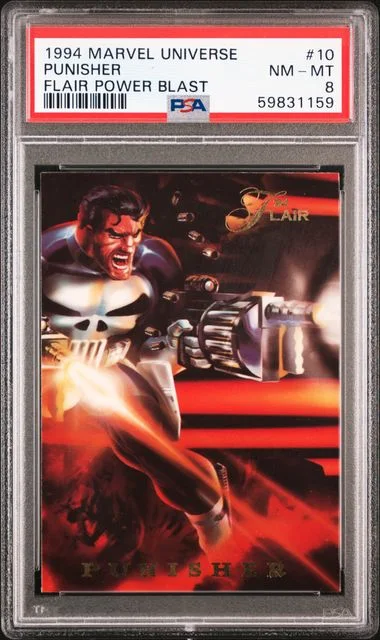 1994 Flair Punisher Marvel Universe Power Blast #10 card image