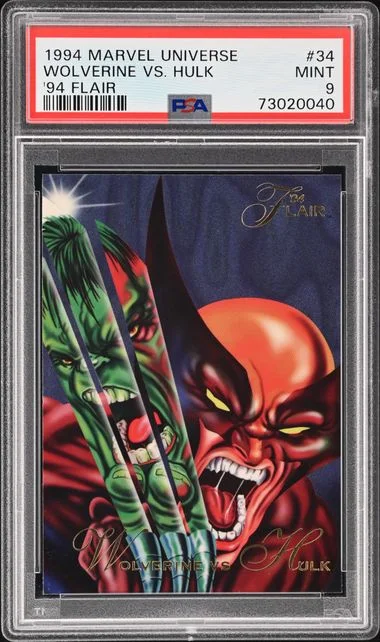 1994 Flair Wolverine Vs. Hulk Marvel Universe #34 card image