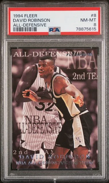 1994 Fleer David Robinson All-Defensive #8 card image