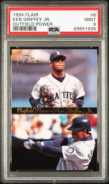 1994 Fleer Flair Ken Griffey Jr. Outfield Power #6 card image