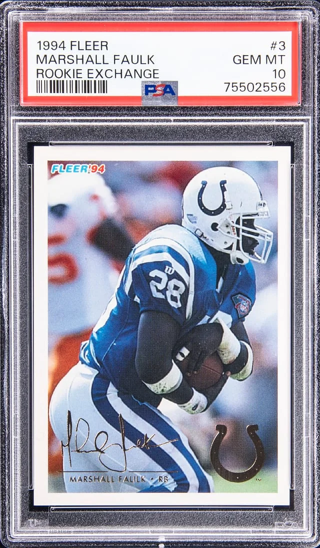 1994 Fleer Marshall Faulk Exchange #3 card image