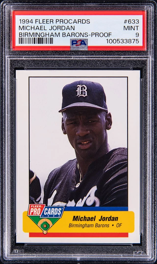 1994 Fleer Michael Jordan Procards Birmingham Barons Proof #633 card image