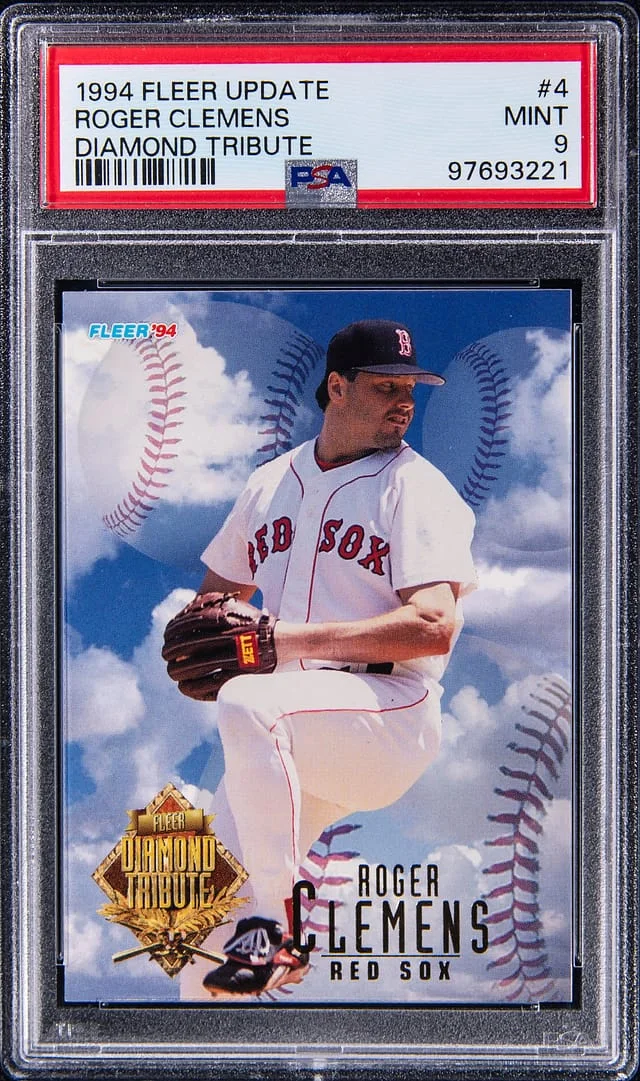 1994 Fleer Roger Clemens Update Diamond Tribute #4 card image