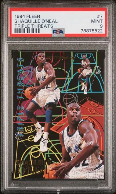 1994 Fleer Shaquille O'Neal Triple Threats #7 card image